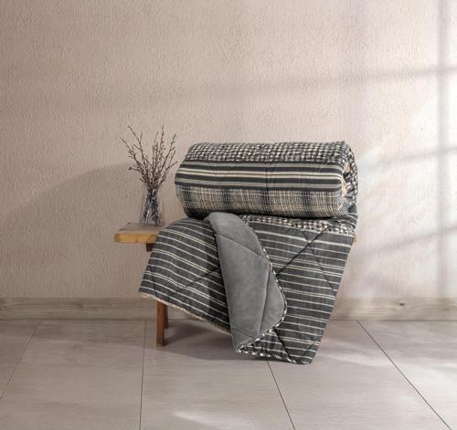 Velvet Çift Kişilik Yorgan Timbre Antrasit 195x215 cm
