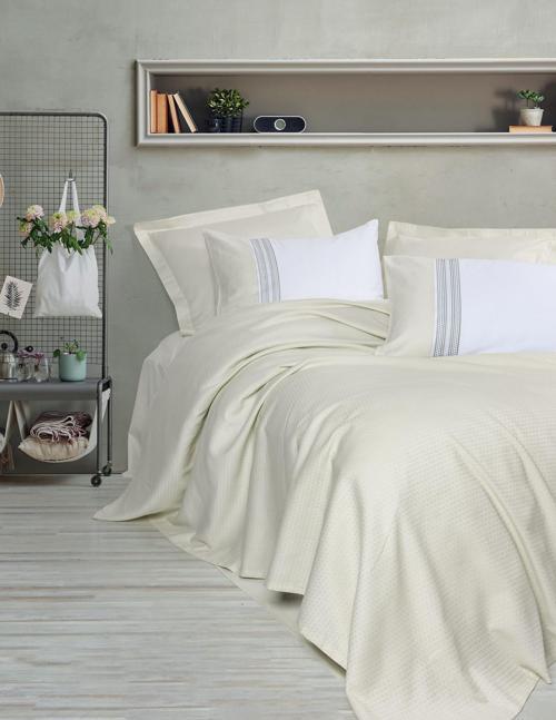 Lusso Bambu Çift Kişilik Pike Takımı Lessy Yeşil