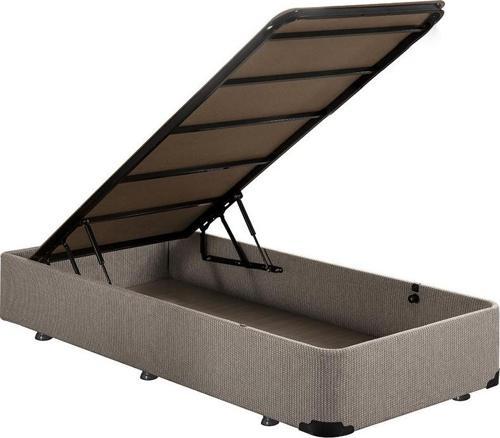 Baza - 80x180 cm Tek Kişilik Sandıklı Klasik Kumaş Baza