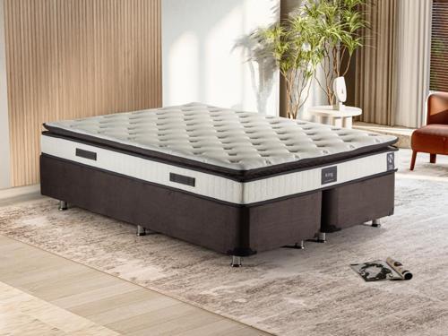 King 160x200 Çift Kişilik Tam Ergonomik Pedli Lüks Yatak Orta Sert Özel Yatak