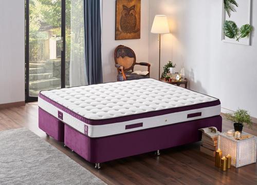 Violet 150x200 Çift Kişilik Gizli Pedli Yatak Full Ortopedik Yaylı Yatak