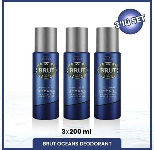 Oceans Erkek Deodorant 200 ml X3 Adet