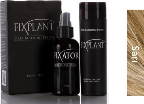 Saç Dolgunlaştırıcı Set Topik 28 Gr. + Sprey | Seyrek Saçlar için Saç Tozu | Fixplant Saç Fiberi - SARI