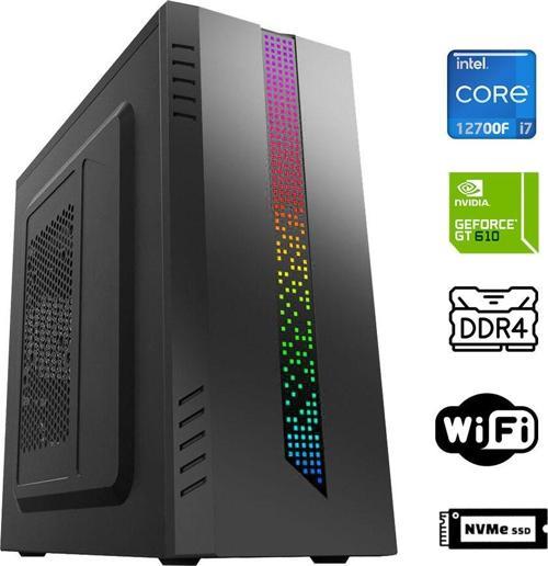 Xsr912 i7 12700F 16GB Ram 512GB M.2 NVMe SSD 2GB GT610 Masaüstü Ofis Bilgisayarı