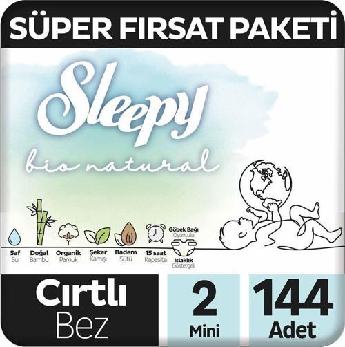 BİO NATURAL CIRTLI BEZ 2NO 48Lİ 3 ADET