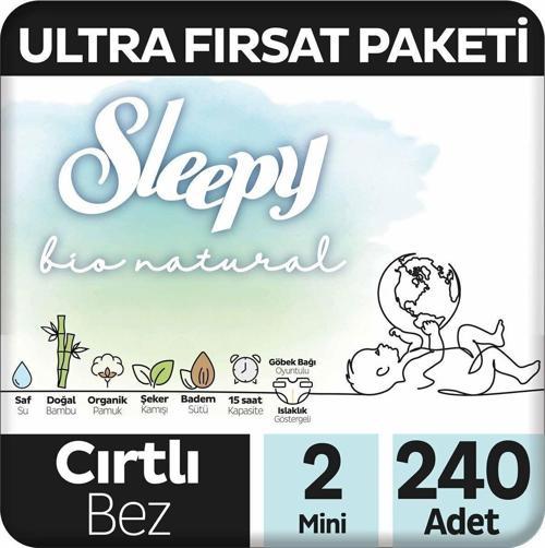 BİO NATURAL CIRTLI BEZ 2NO 48Lİ 5 ADET