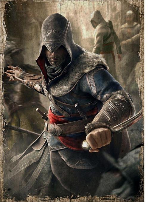 Assassin Creed Modern Ahşap Tablo