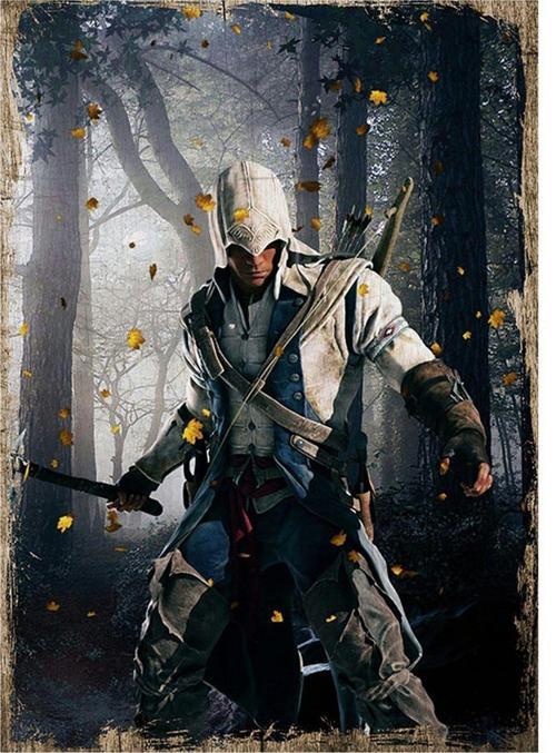 Assassin'S Creed Posteri Model Ahşap Tablo