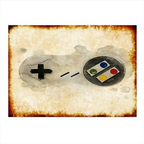Atari Joystick Dekoratif Mdf Tablo