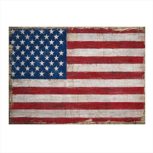Amerika Bayrağı Model Mdf Tablo
