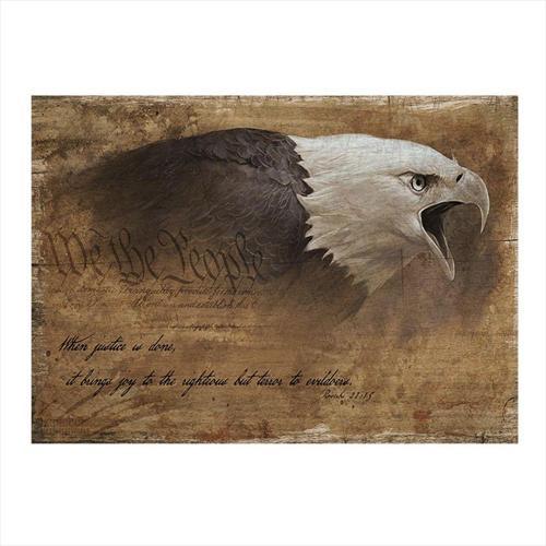 Amerikan Kartalı Art Mdf Tablo