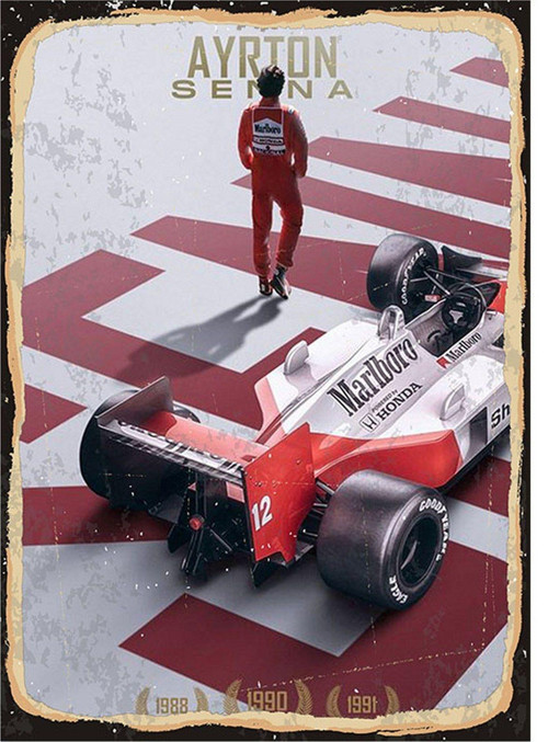 Ayrton Senna Model Mdf Tablo