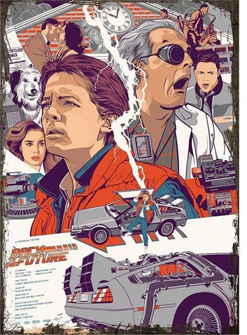 Ahşap Tablo Back To The Future Art Mdf Poster