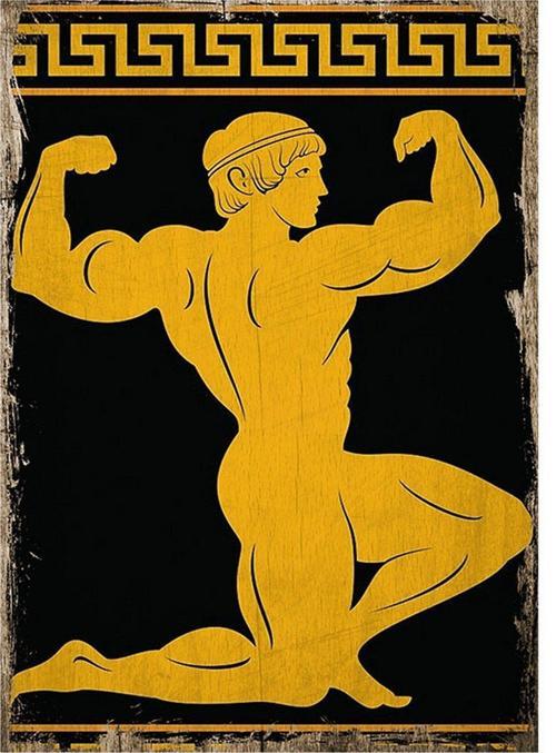Antik Yunan Tanrısı Art Mdf Tablo