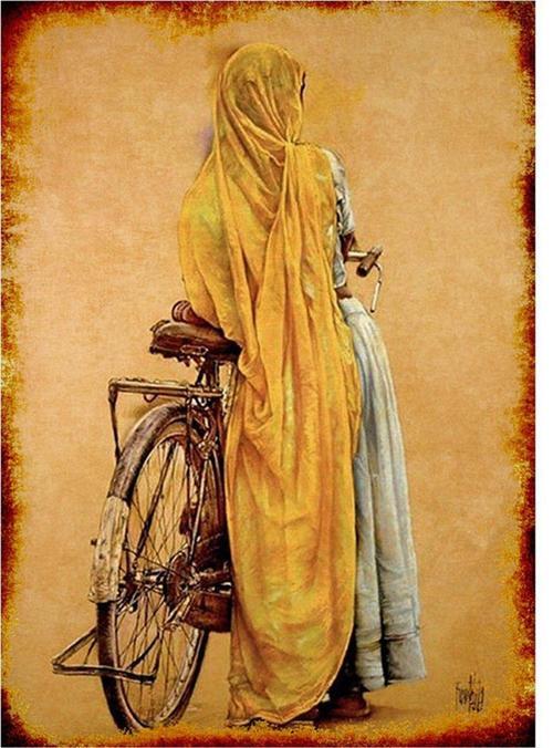 Arap Kadın Mdf Tablo