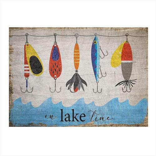 Balık Oltaları Model Ahşap Tablo