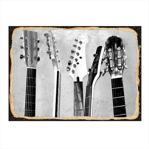 Çeşitli Gitarlar Art Mdf Tablo