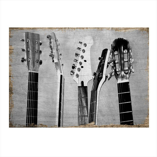 Çeşitli Gitarlar Modern Mdf Tablo