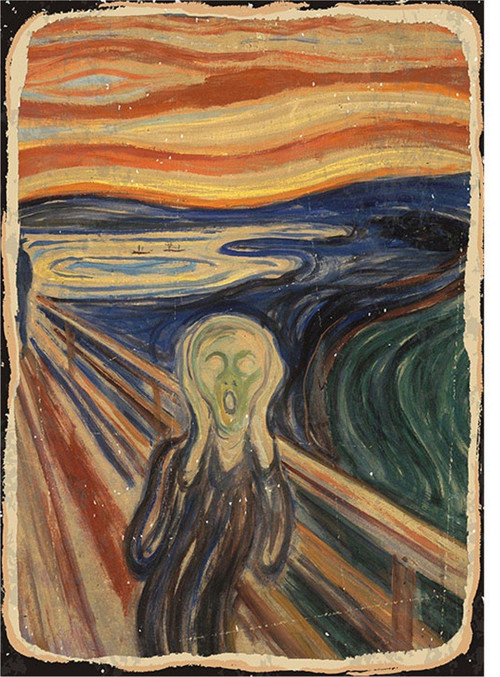 Çığlık Tablosu Scream Modern Ahşap Tablo