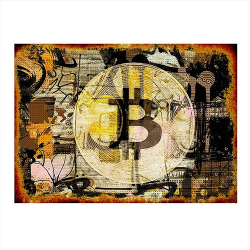 Bitcoin Model Ahşap Tablo