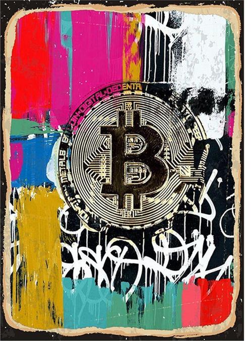 Bitcoin Model Ahşap Tablo