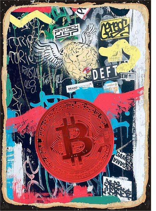 Bitcoin Kripto Para Hediyelik Mdf Tablo