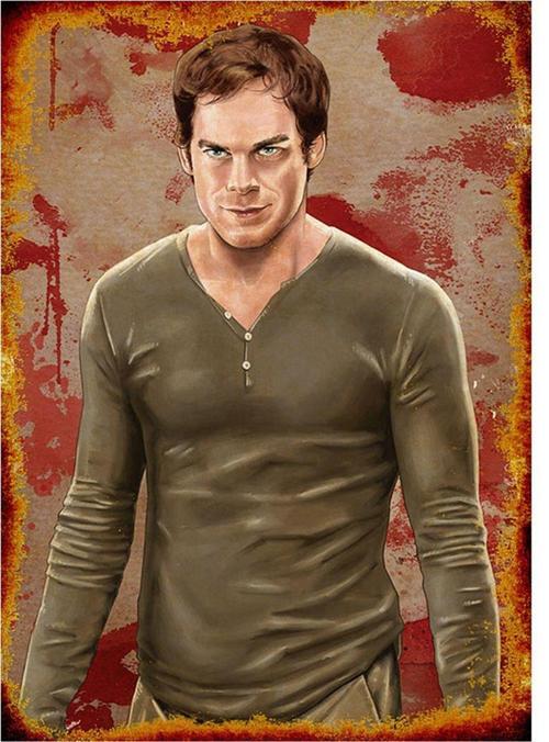 Ahşap Tablo Dexter Morgan
