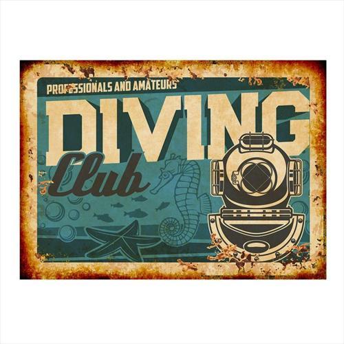 Dalış Kulübü Art Mdf Tablo