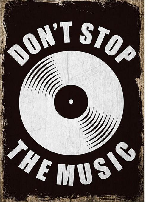 Don'T Stop The Music Tasarım Mdf Tablo
