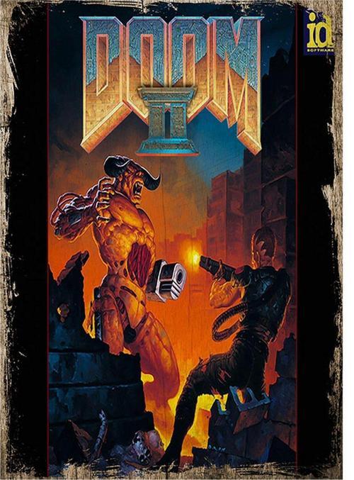 Doom 2 Model Ahşap Tablo