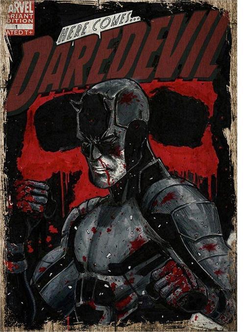 Daredevil Model Ahşap Tablo