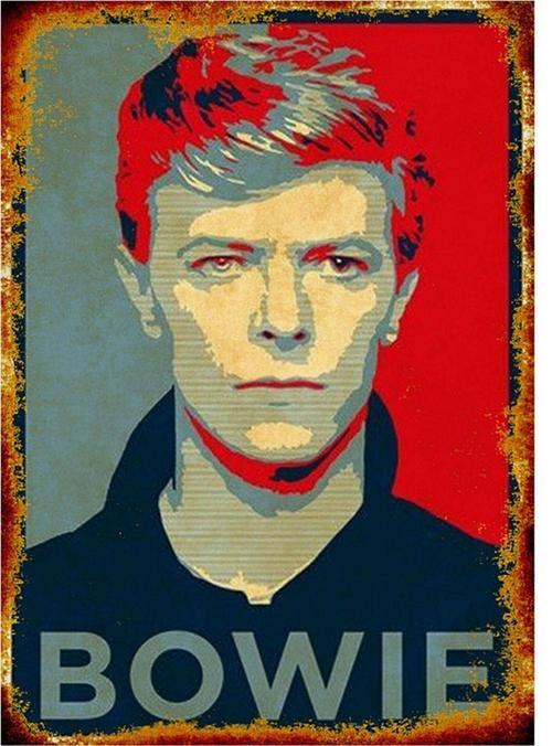 David Bowie Art Mdf Poster