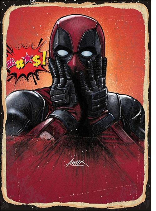 Deadpool Modern Ahşap Tablo