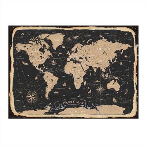 Dünya Haritası Art Mdf Tablo