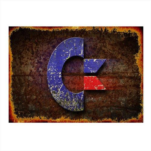 Commodore 64 Desenli Ahşap Tablo