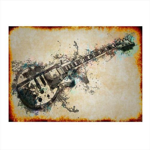 Elektro Gitar Dekoratif Mdf Tablo