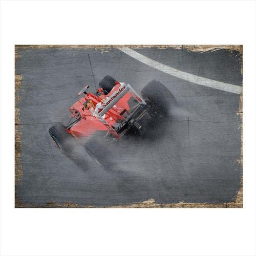 Formula 1 Desenli Ahşap Tablo