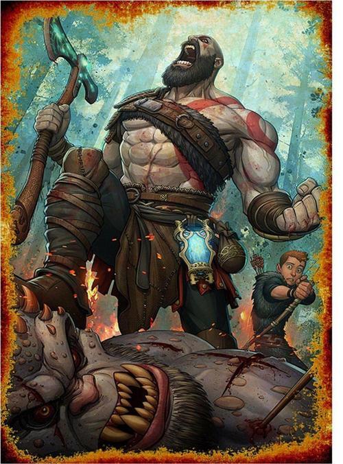 God Of War Model Mdf Tablo