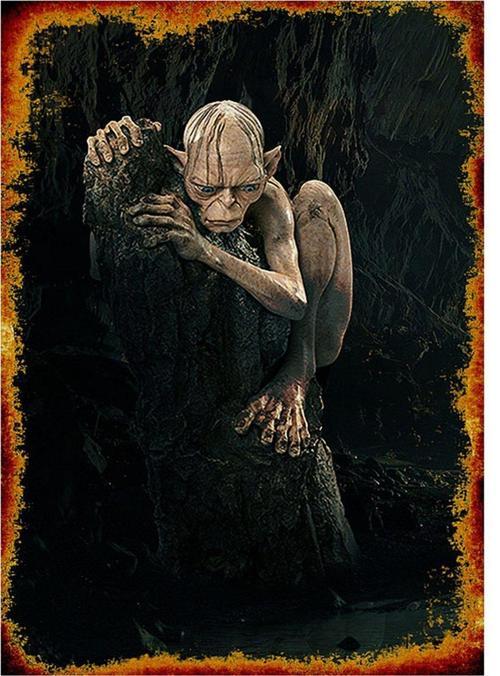 Gollum Desenli Ahşap Tablo