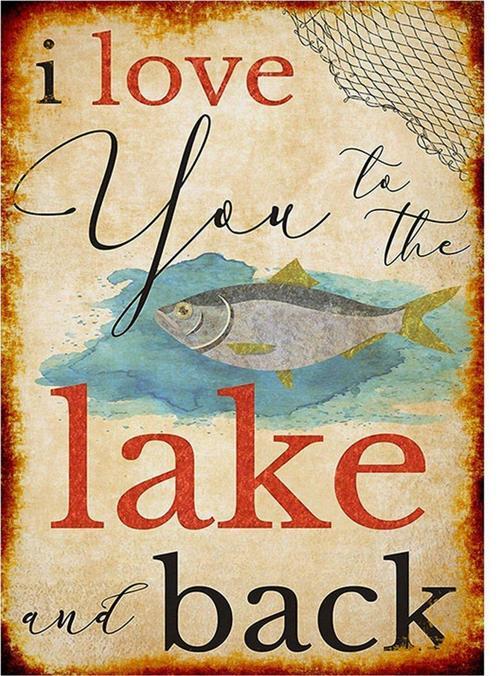 Göl Ve Seni Seviyorum Tasarım Ahşap Tablo