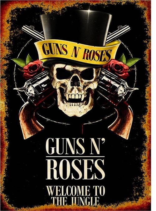 Guns N Roses Tasarım Ahşap Tablo