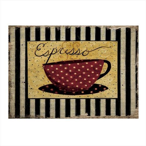 Espresso Kahve Desenli Ahşap Tablo