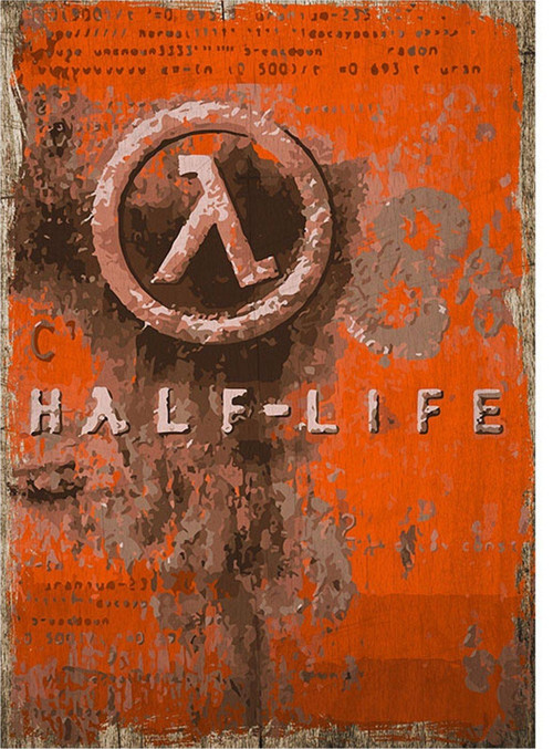 Half Life Tasarım Ahşap Tablo