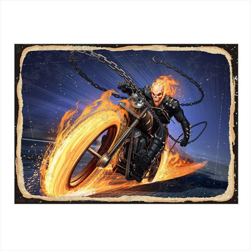 Ghost Rider Art Mdf Poster