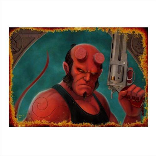 Hellboy Dekoratif Mdf Tablo
