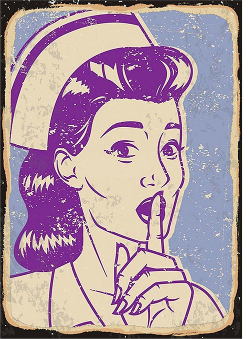 Hemşire Uyarısı Art Mdf Poster