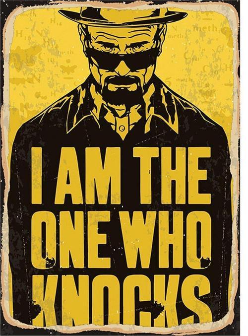 I Am The One Who Knocks Hediyelik Mdf Tablo