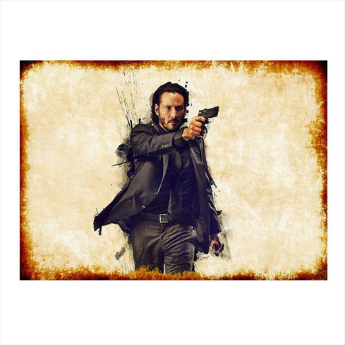 John Wick Hediyelik Ahşap Tablo