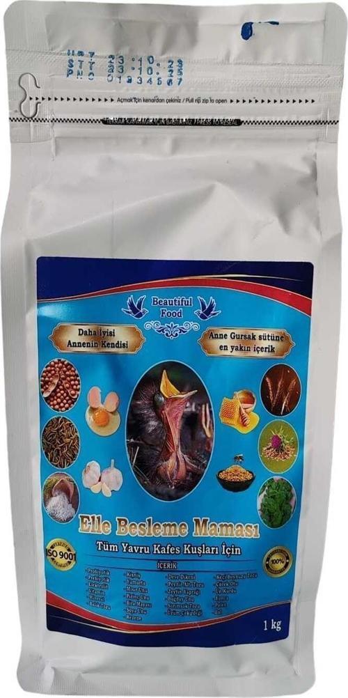 Beautiful Food Yavru Kuş Organik Elle Besleme Maması 1 Kg