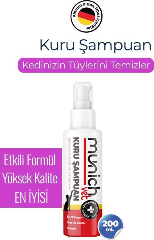 Kedilere Köpüklü Kuru Şampuan 200Ml